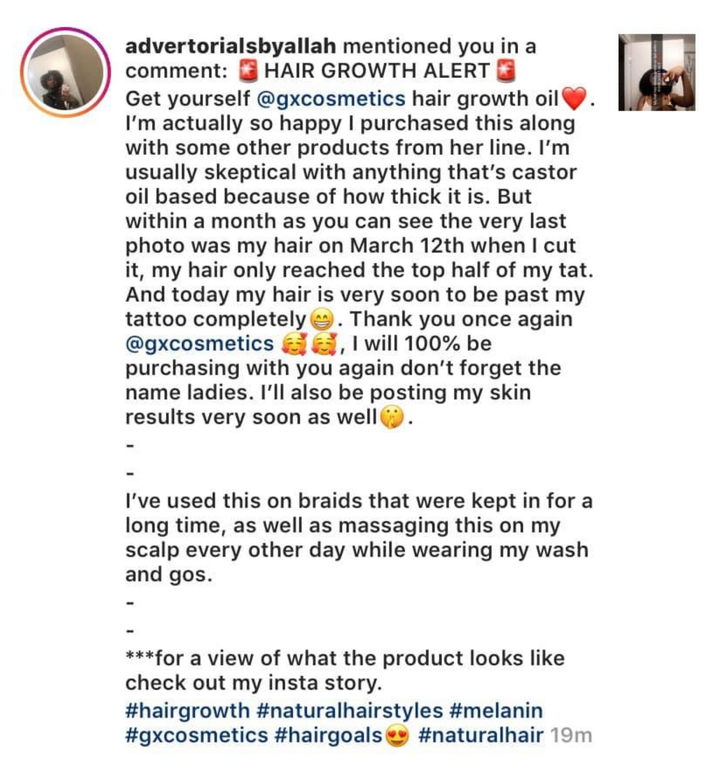 Hair Growth Oil (Mango Scented)